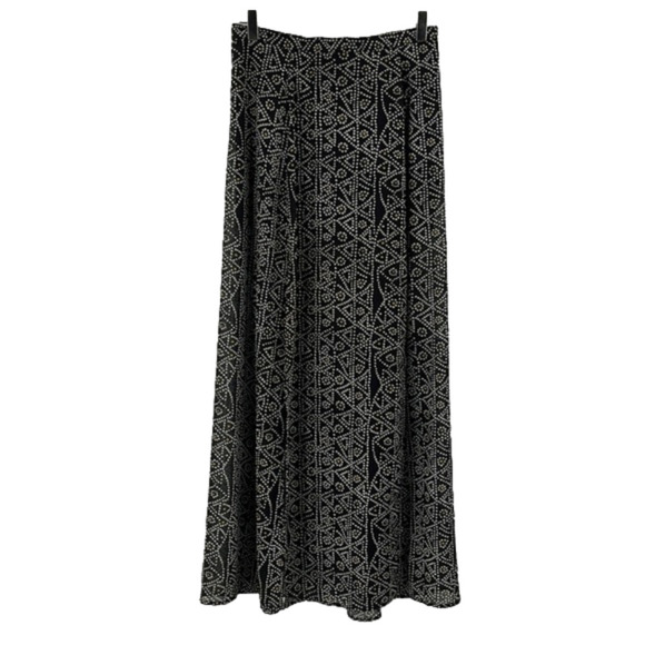 Reformed Dresses & Skirts - Reformed Long Maxi Skirt Slits Black White Print Medium